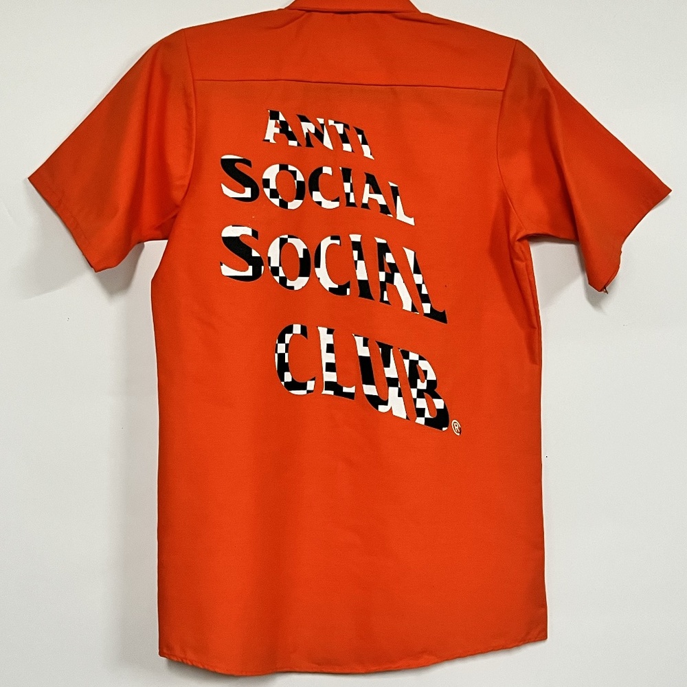 NWOT Anti Social Social Club Static Button Up